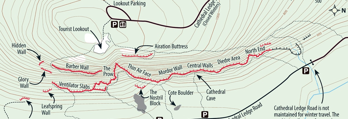 Accurate topographical maps to get you to the crag.